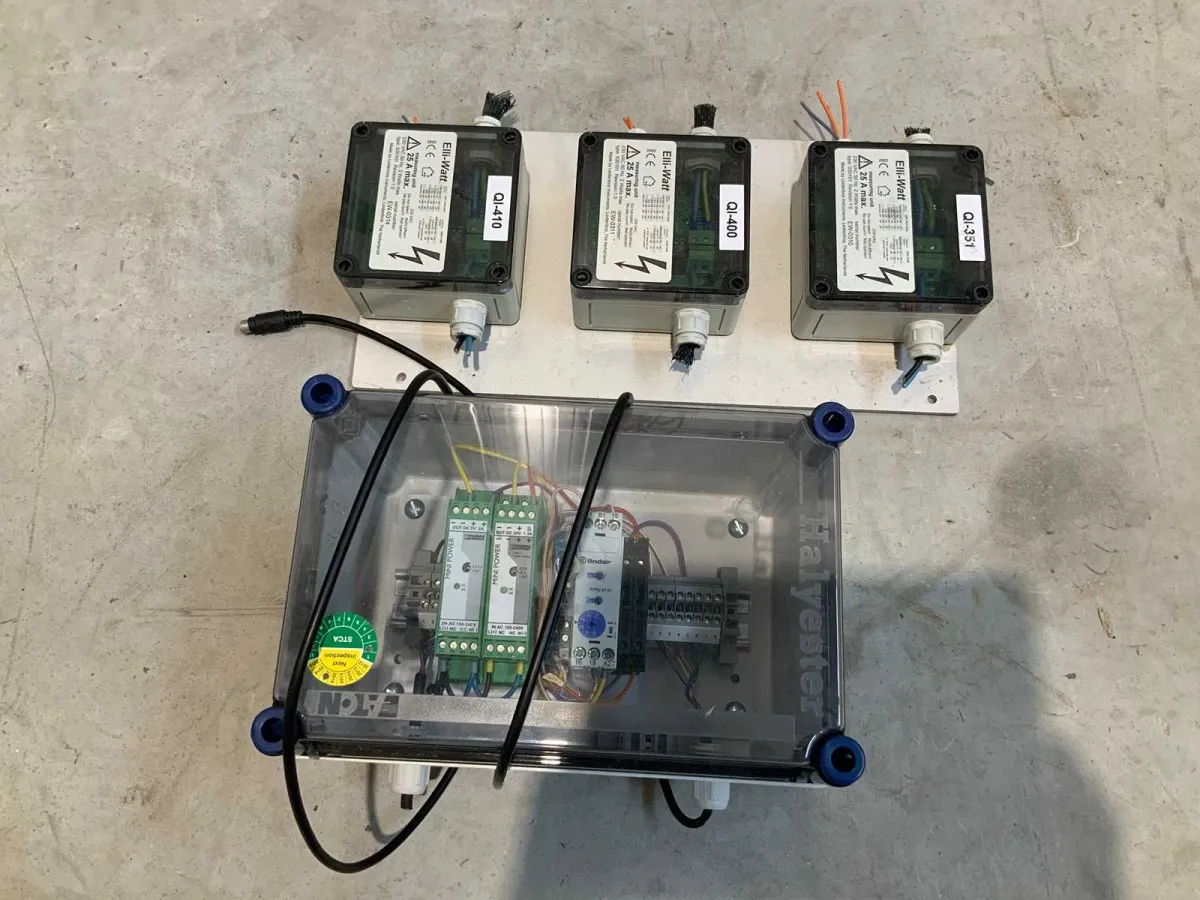 Halyester – elektrisches Bedienfeld