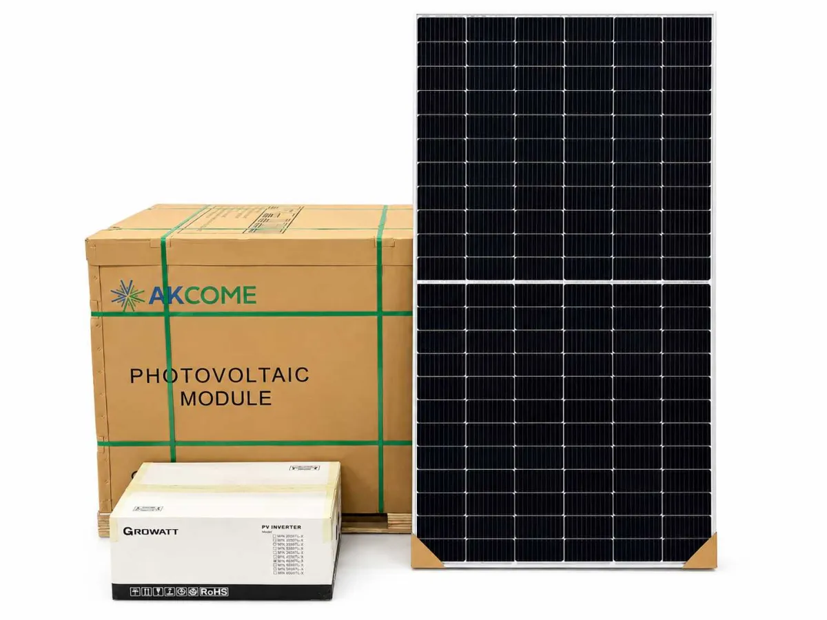 Akcome – Set mit 50 Solarpanels (545 Wp) – Growatt 25 kW Wechselrichter