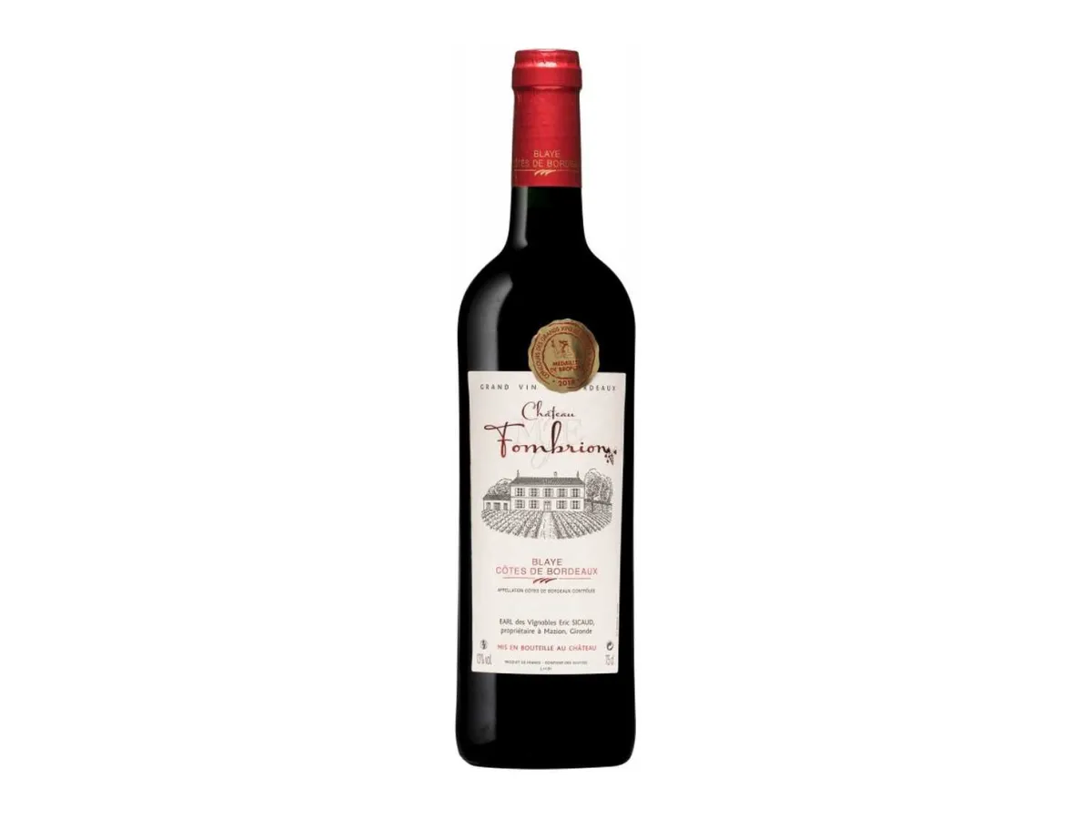 CHÂTEAU FOMBRION Rotwein – Blaye Côtes de Bordeaux 2022 (48x)