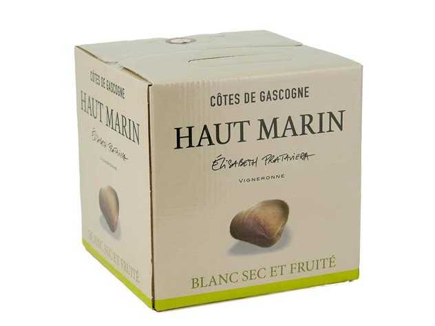 DOMAINE HAUT MARIN 3 L (BIB) Weißwein – Trockener Weiß Fruchtig – IGP Côtes de Gascogne (10x)