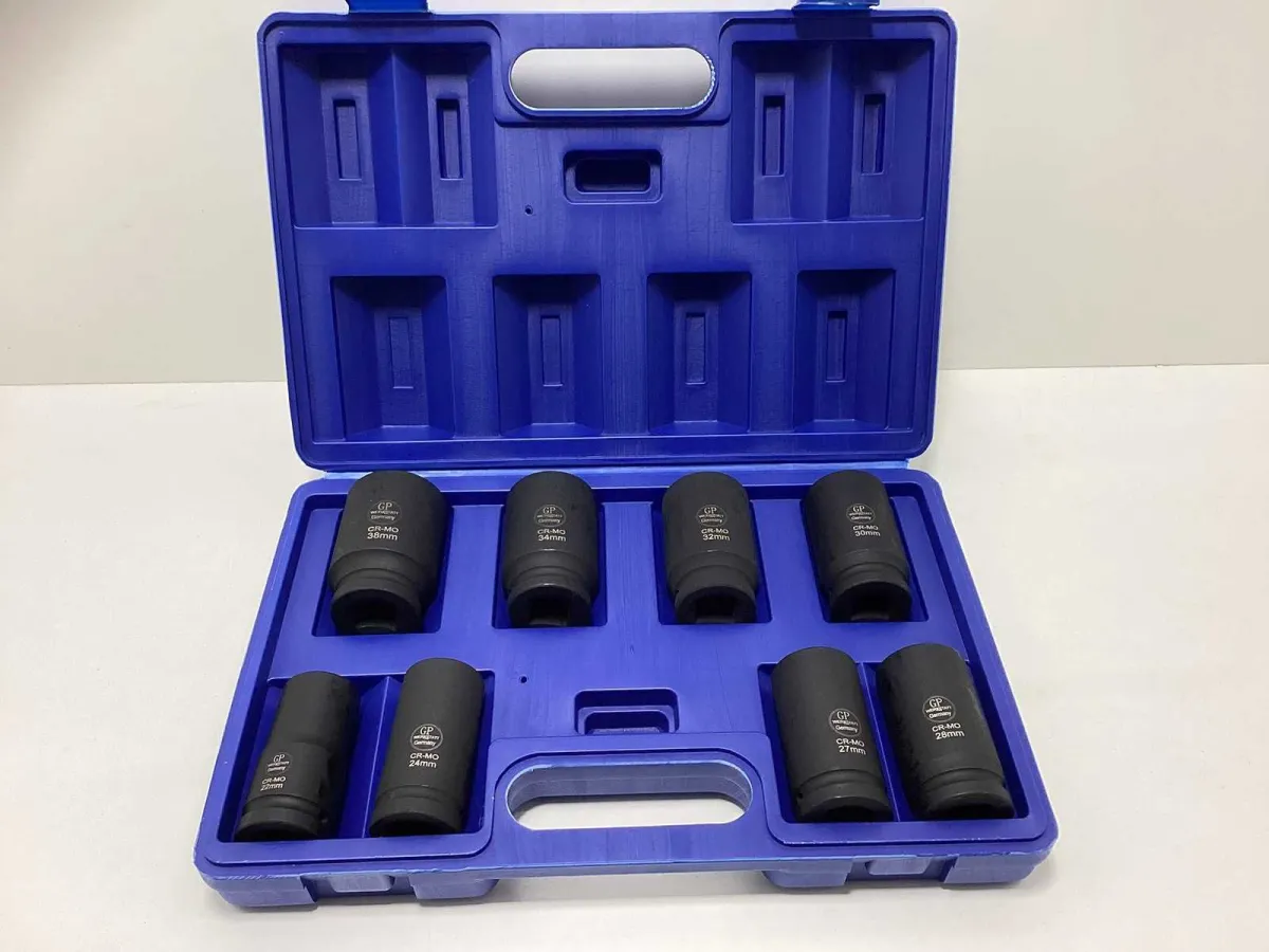 8-piece 3/4 deep impact socket set