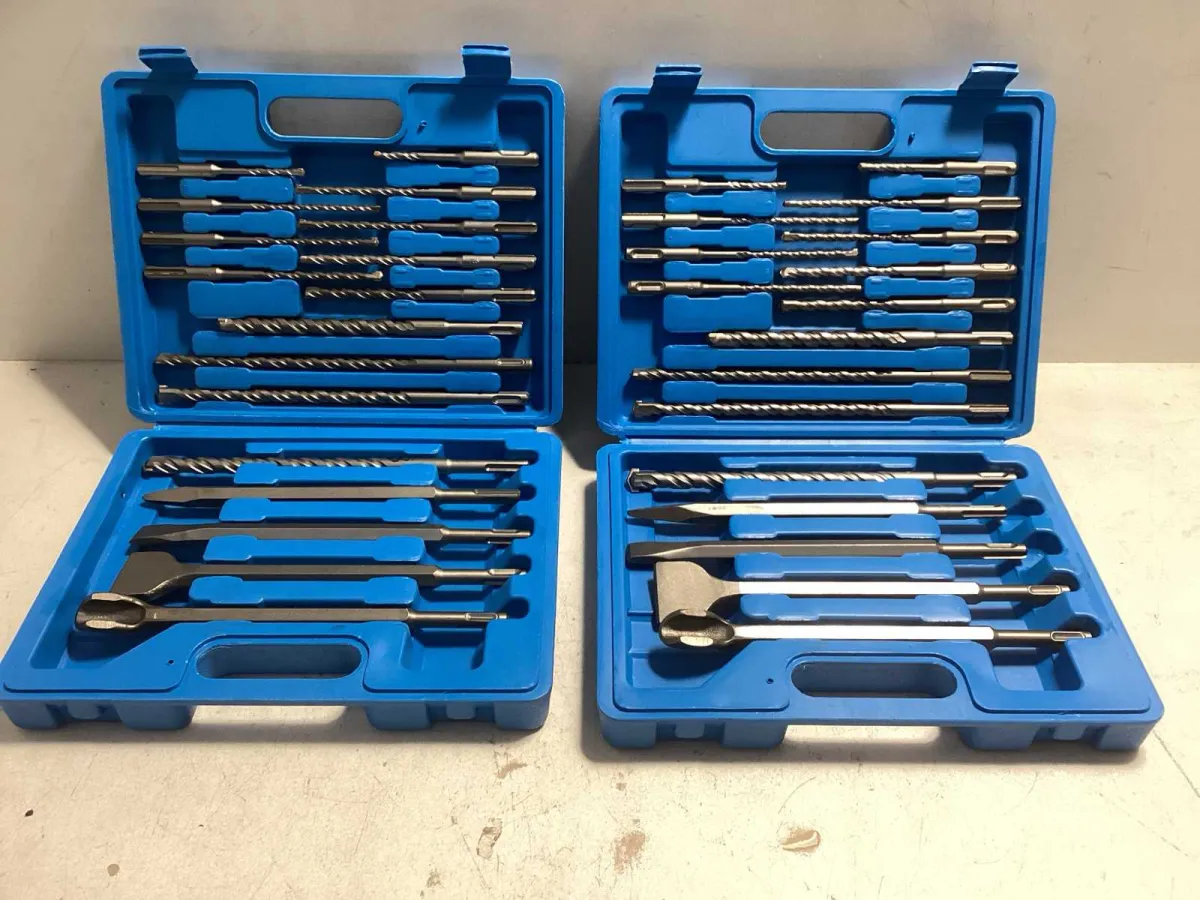 17-teilige Bohrer und Meißelsatz (2x)