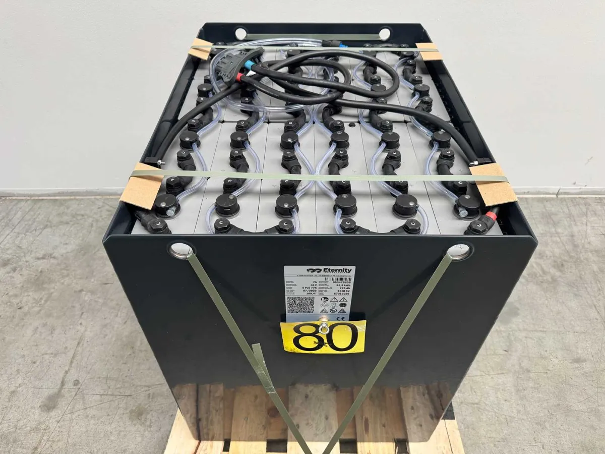 2022 98% Restkapazität Eternity 48V 775Ah Gabelstapler Batterie Staplerbatterie Akku