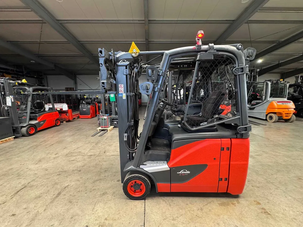 2021 Service + UVV 10/2027 Linde E16H 1.600kg Triplex 462cm 3.+4. Ventil Gabelversteller Elektrostap
