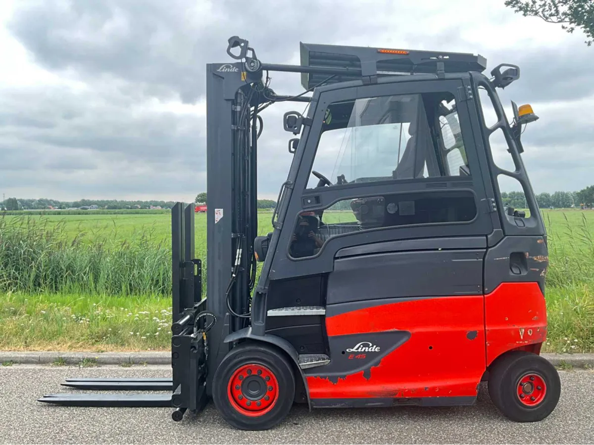 2019 Linde E45HL-01/600 4500KG Gabelverstell-Gabelstapler