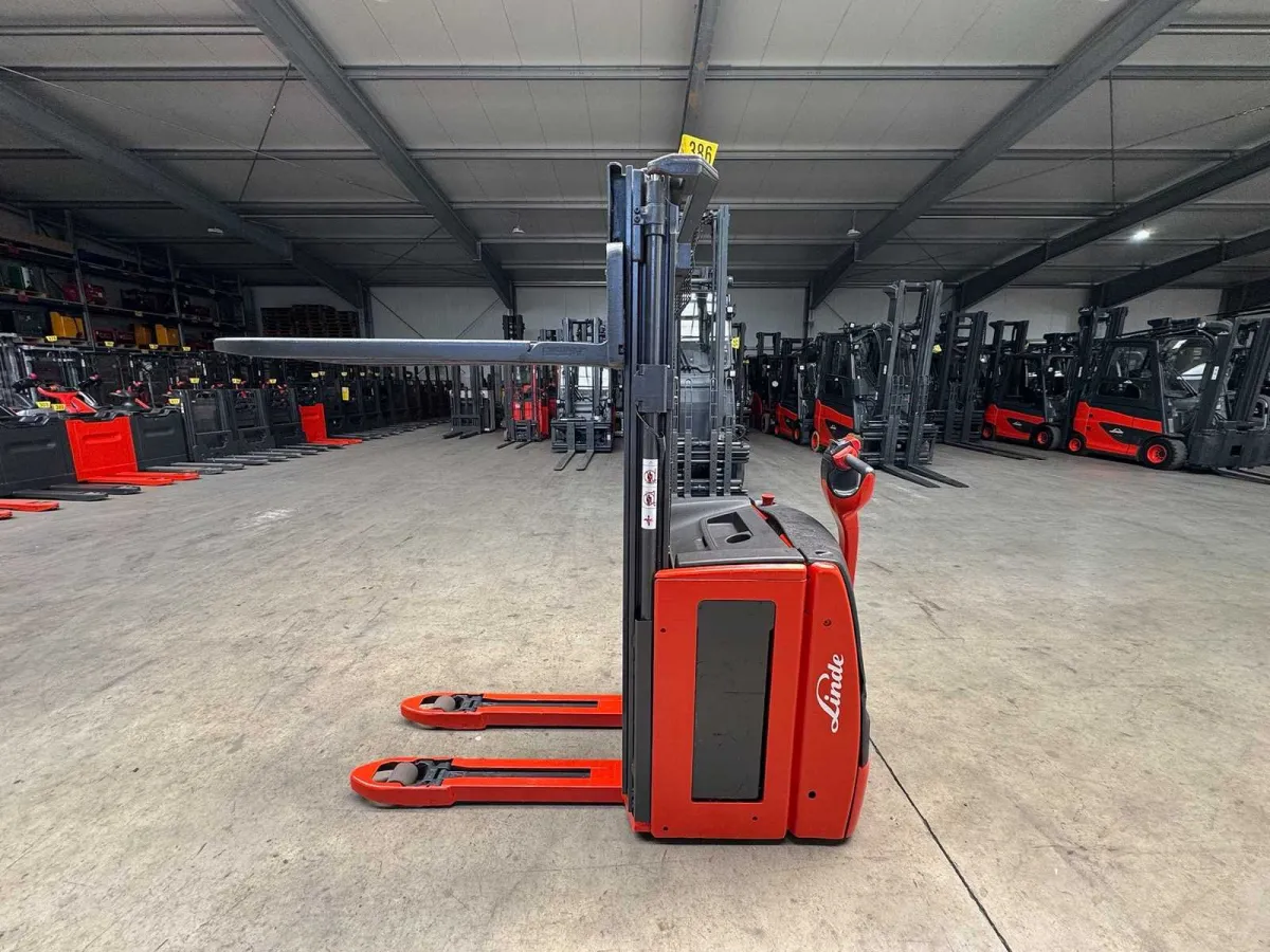 2019 Service + UVV 06/2027 Linde L16i + Ladegerät 1.600kg Duplex 284cm Waage Hubwagen Hochhubwagen A