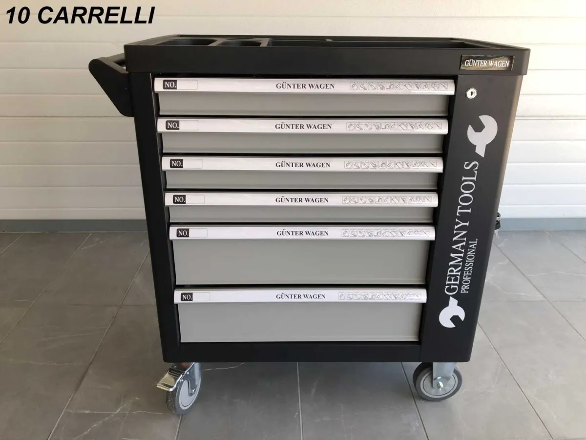 PROFESSIONELLER Satz von 10 kompletten Werkzeugwagen