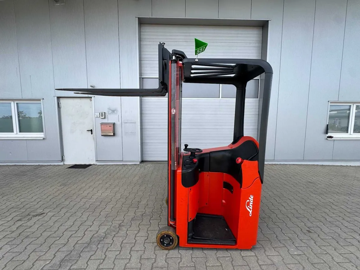 2020 Linde E10-334-01 1.000kg Duplex Freihub Kompaktstapler Elektrostapler Gabelstapler 3.623 Stunde