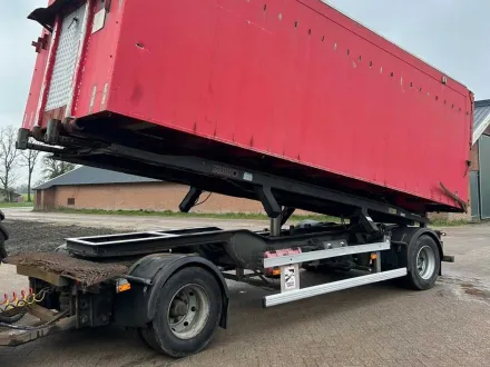 Samro 2-achsige Kipper-/Containerfahrgestell – 19.000 kg – hydraulische Bindhaken – französische Zul – RESALE