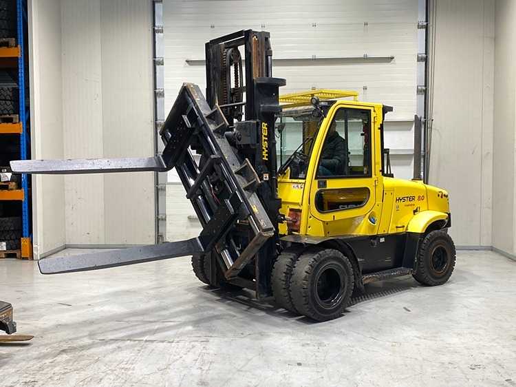 Hyster - 2022 - H8,0FT9 - 3M Duplex, Rotator, Gabelpositionierer - Gabelstapler