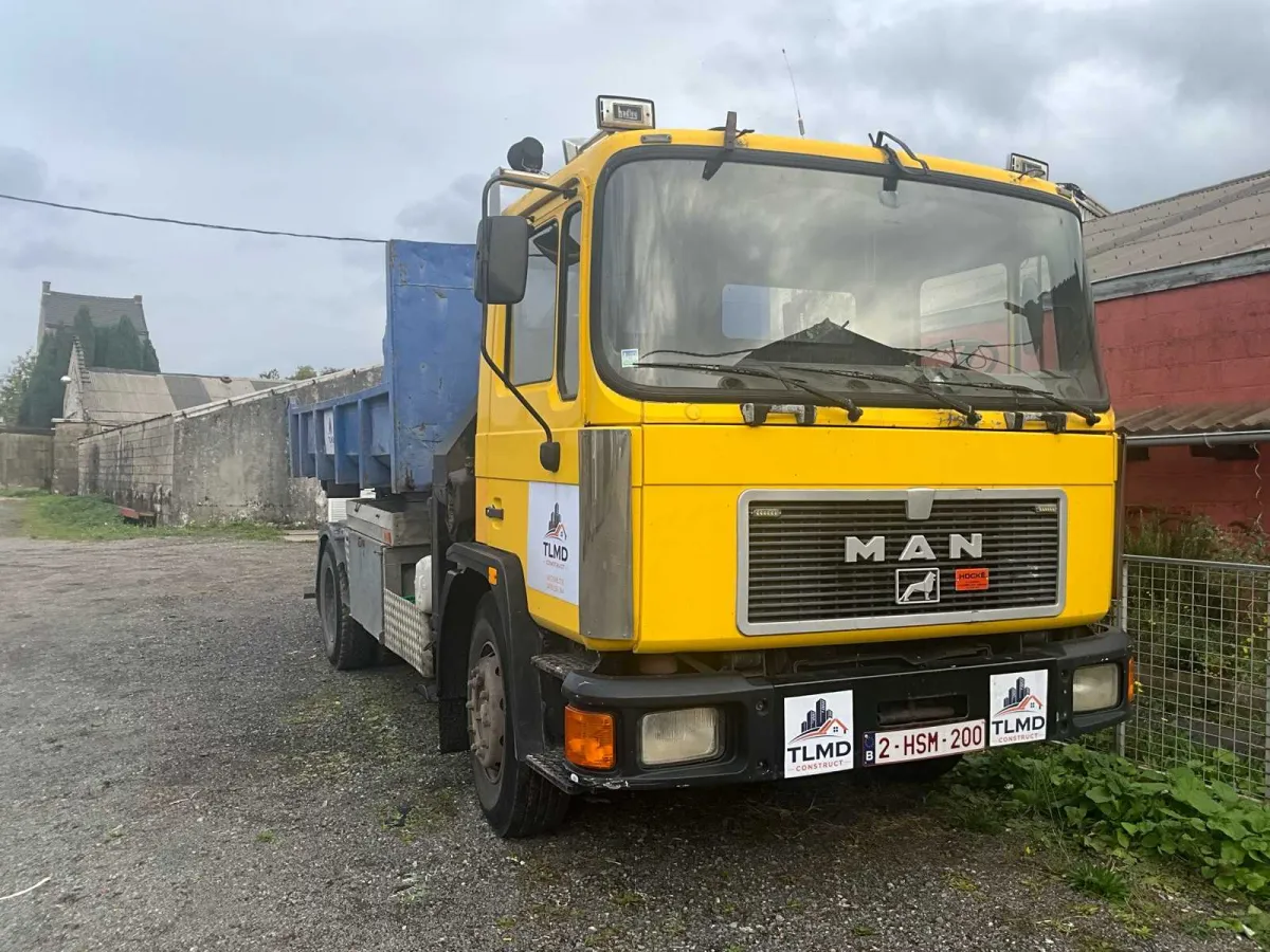 1990 Man M18F MAN M18 F 4x2 hydraulischer Kipper – inkl. offener Kipper – 18,3 t – Diesel – TÜV gült