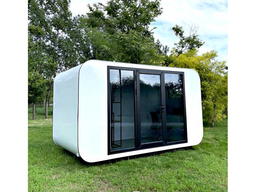 Stahlworks Eco 4000 B Weißes Tiny House / Atelier / Büro