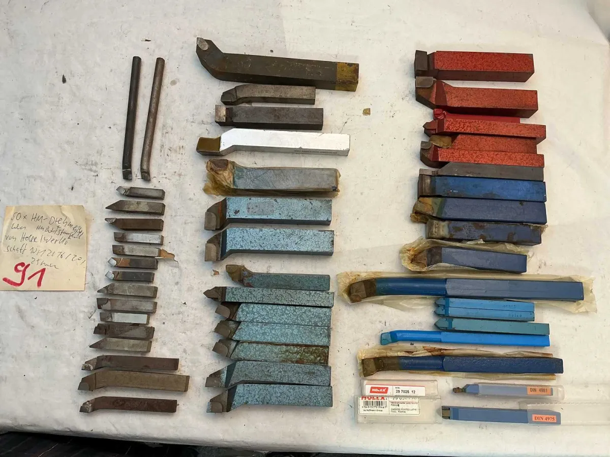 Ciseaux de touret en carbure Holex / bielles d’alésage en carbure, inutilisées (50x)