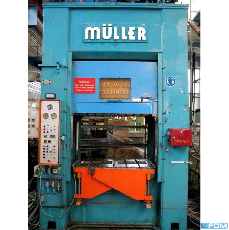 MUELLER KEZ 315-16/6.5.1 (UVV) hydraulische Doppelständer (zieh) presse