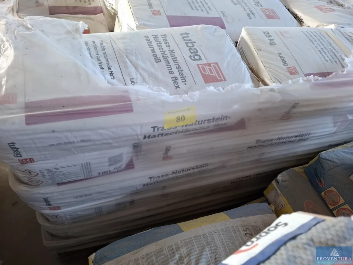 Trass-Naturstein-Haftschlämme TUBAG Flex Natur wei