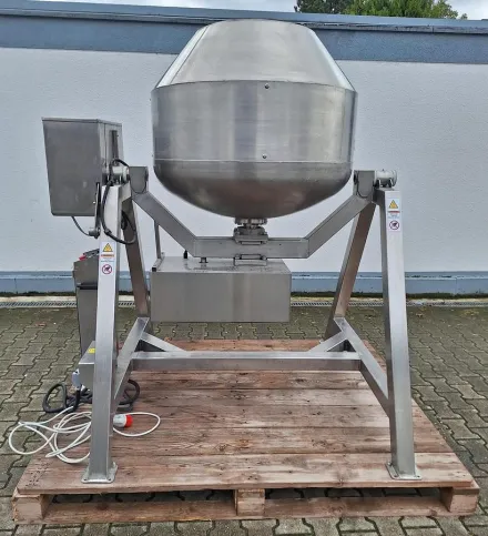 Alistar Europe AE600 drum mixer stainless steel, tiltable, approx. 300 l, new drum 2025 – RESALE