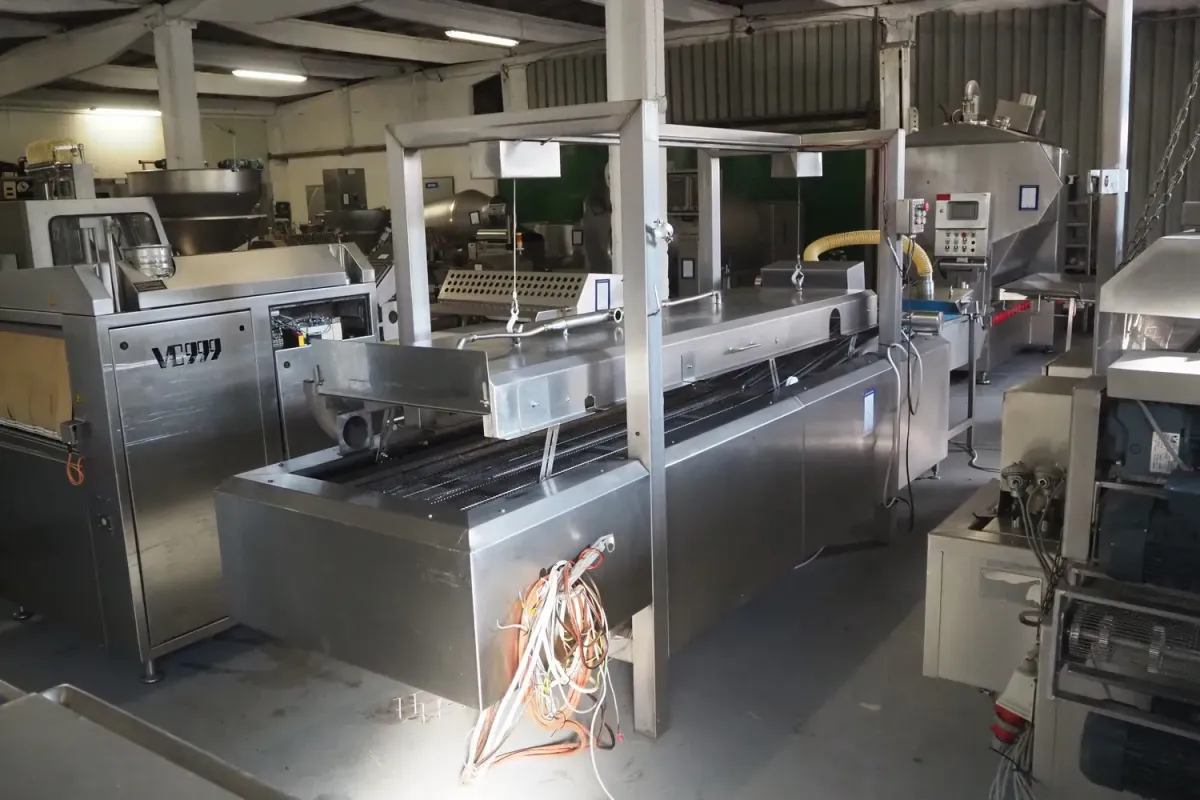 Normit s/s frying tunnel, type: Eco Fry continuous