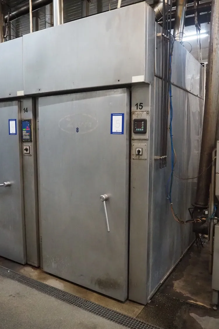 Zasada cooking chamber for 3 trolleys, 2 doors, st