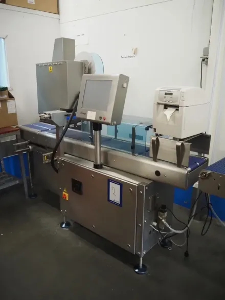 Marel checkweigher and labeller, model: 9000, seri – RESALE