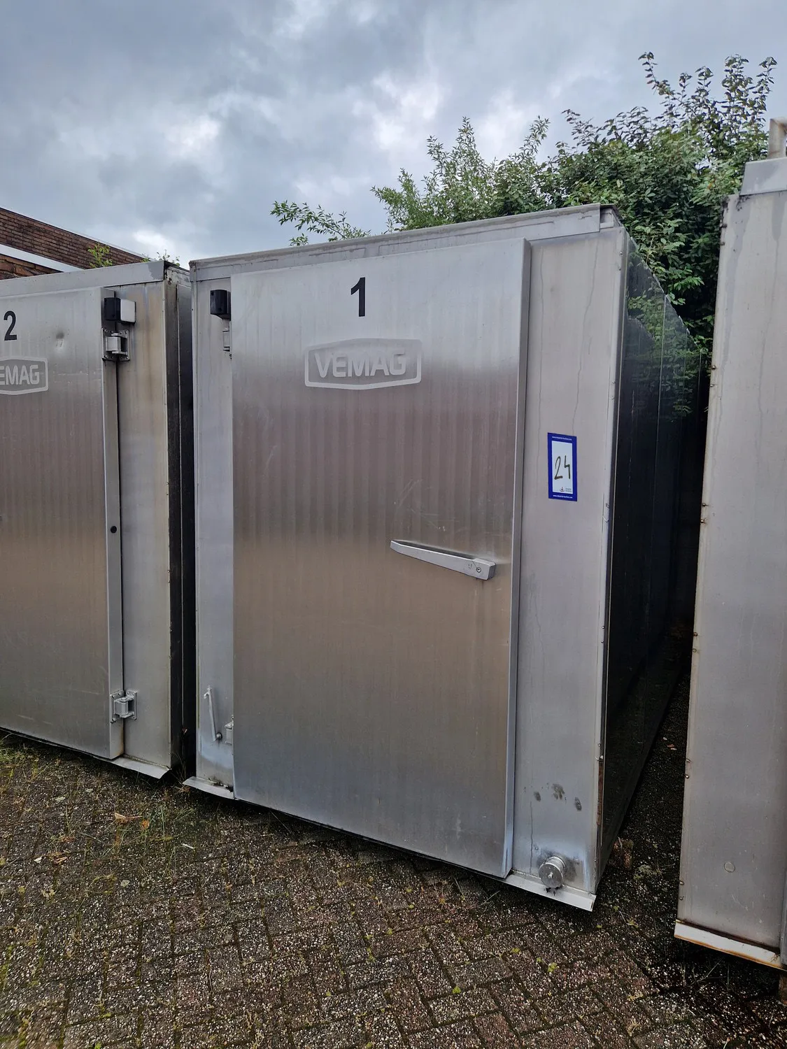 Vemag AEROMAT smoke chamber for 4 trolleys with co