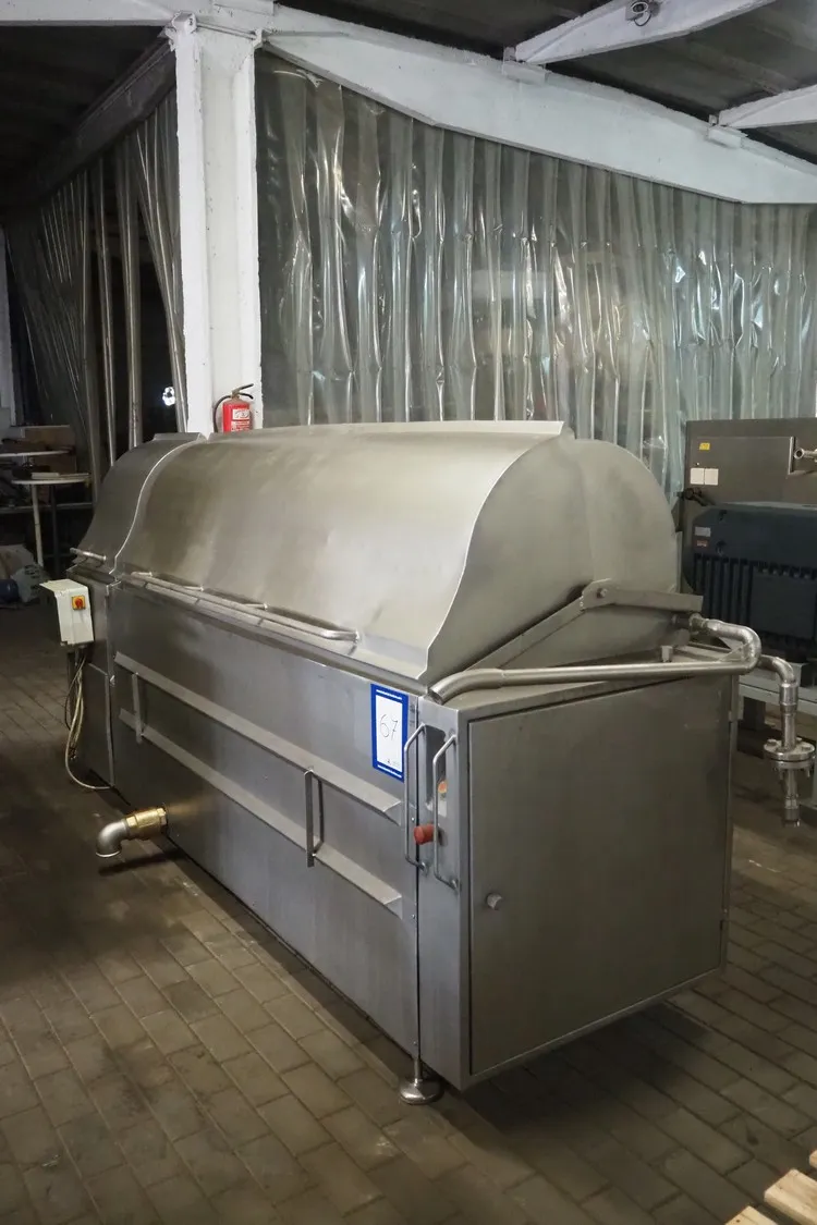 KT pig scalding and dehairing machine, inside dime