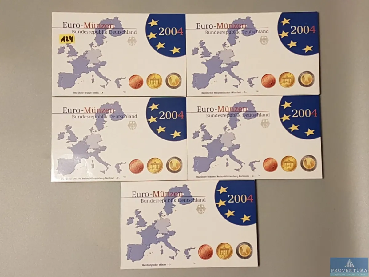 Euro-KMS Bundesrepublik Deutschland 2004 ADFGJ pp