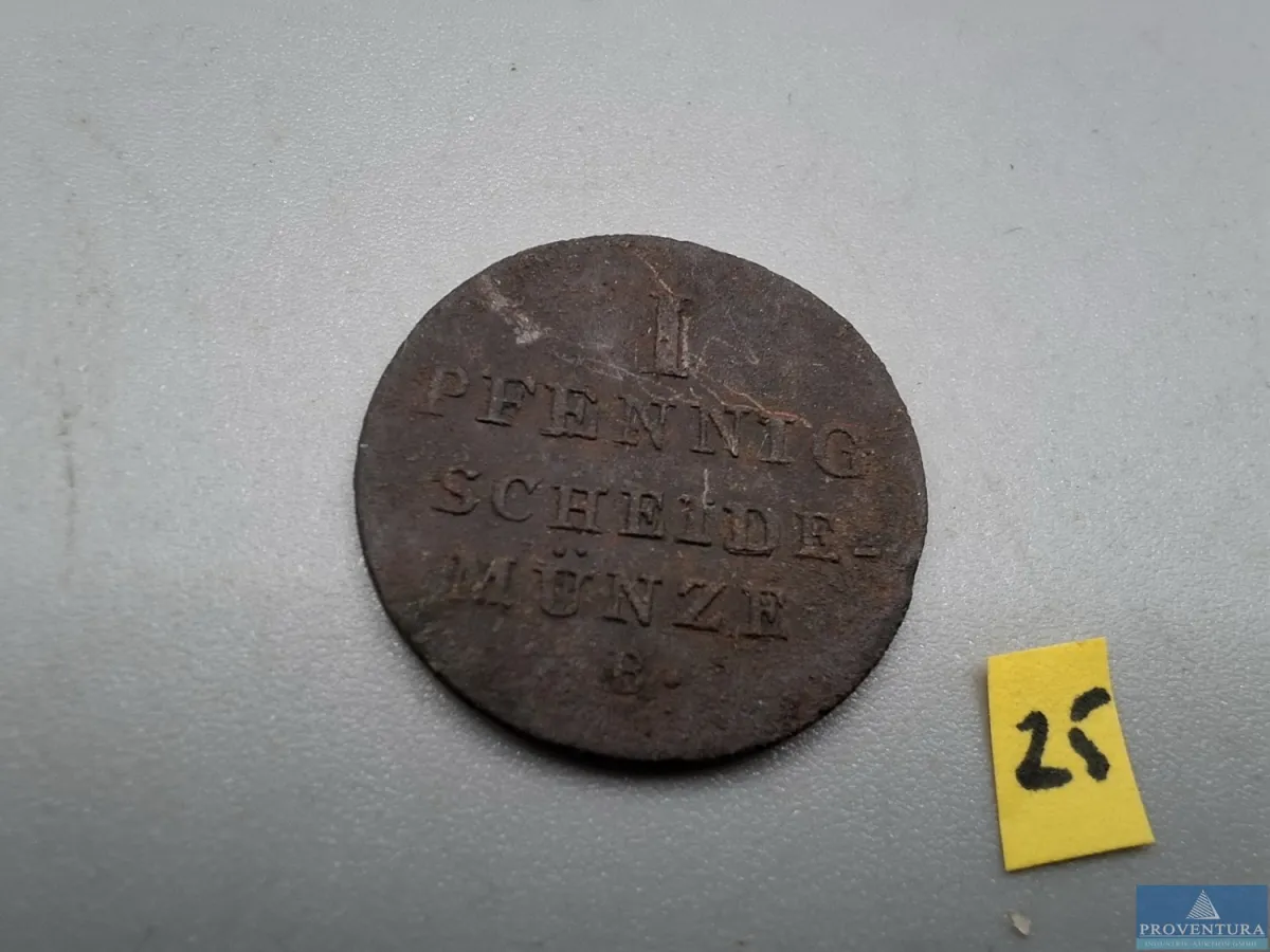 Umlaufmünze Königreich Hannover 1 Pfennig 1828B