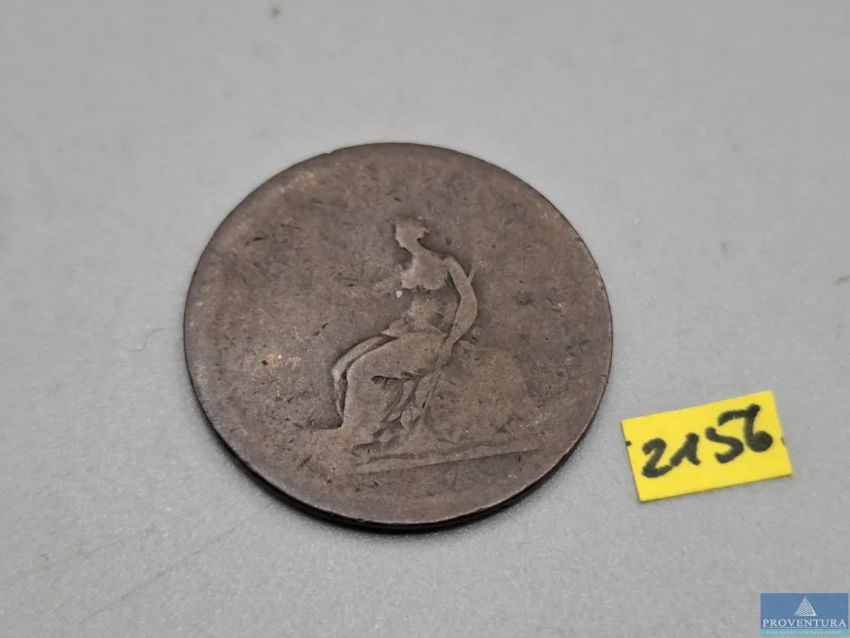 Umlaufmünze England 1 Penny George III ca. 1808