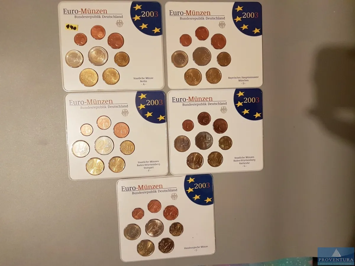 Euro-KMS Bundesrepublik Deutschland 2003 ADFGJ st