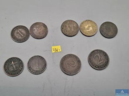 Umlaufmünzen Deutsches Reich 1923-1933 4x 1 Reichs – RESALE