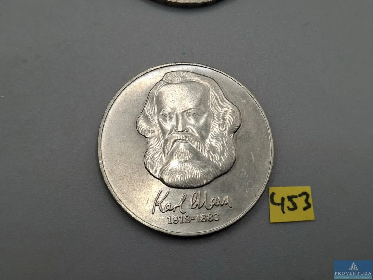 Umlaufmünze DDR 20 Mark 1983 Karl Marx vz KM95