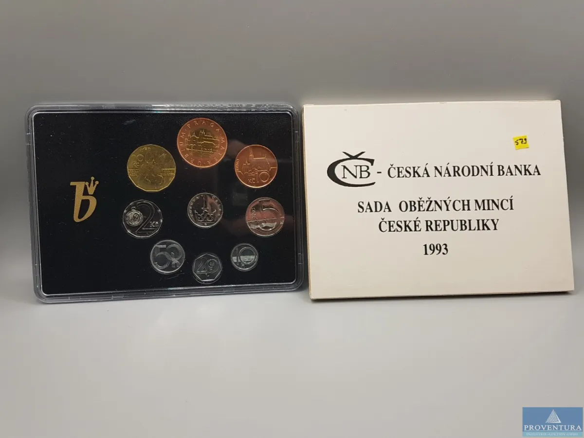 KMS Tschechische Republik 1993 1 Heller - 50 Krone