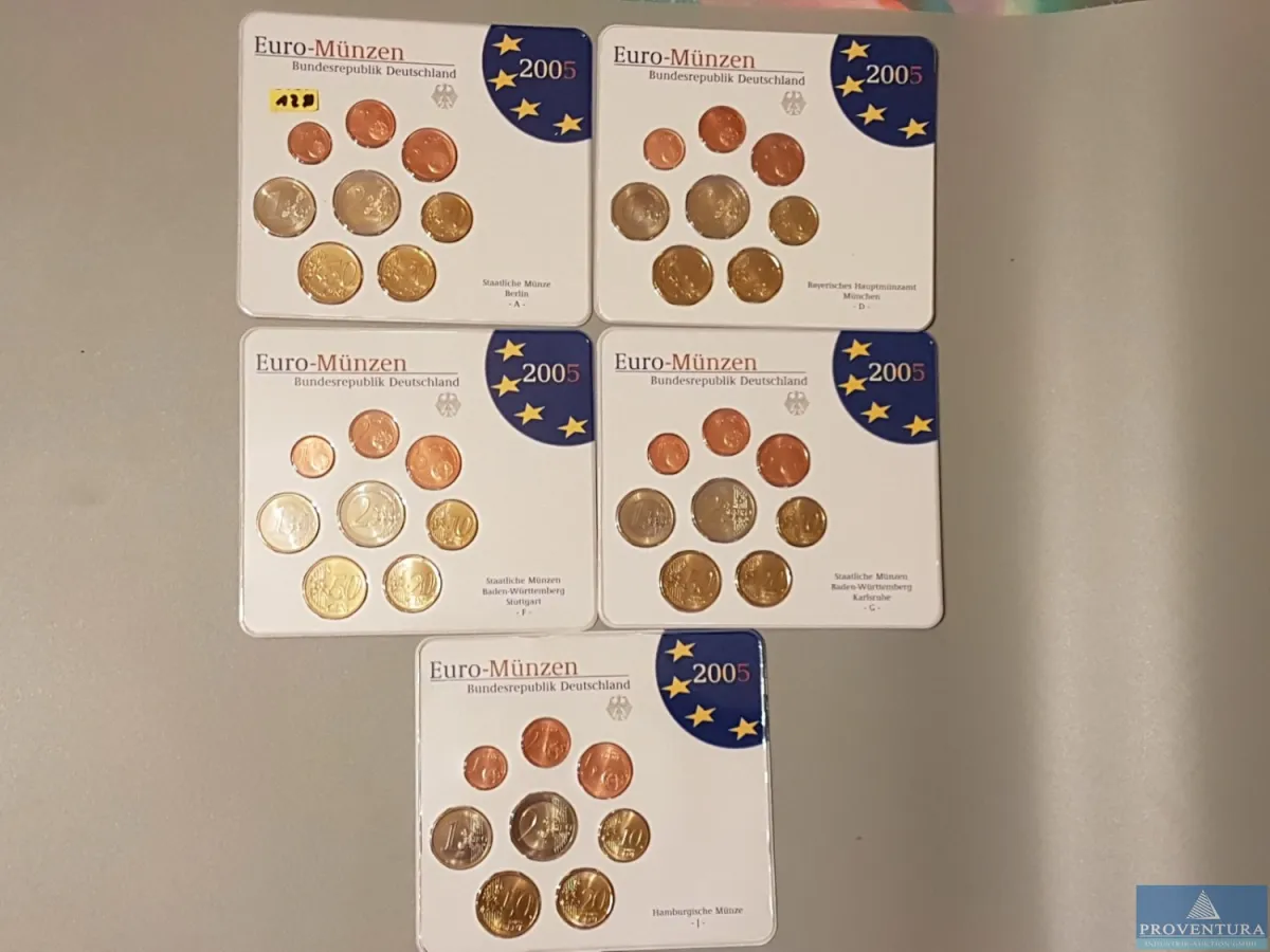 Euro-KMS Bundesrepublik Deutschland 2005 ADFGJ st