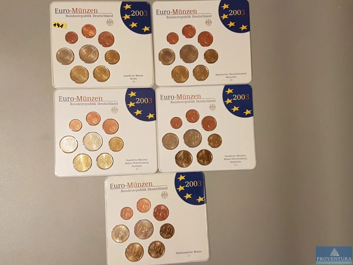 Euro-KMS Bundesrepublik Deutschland 2003 ADFGJ st