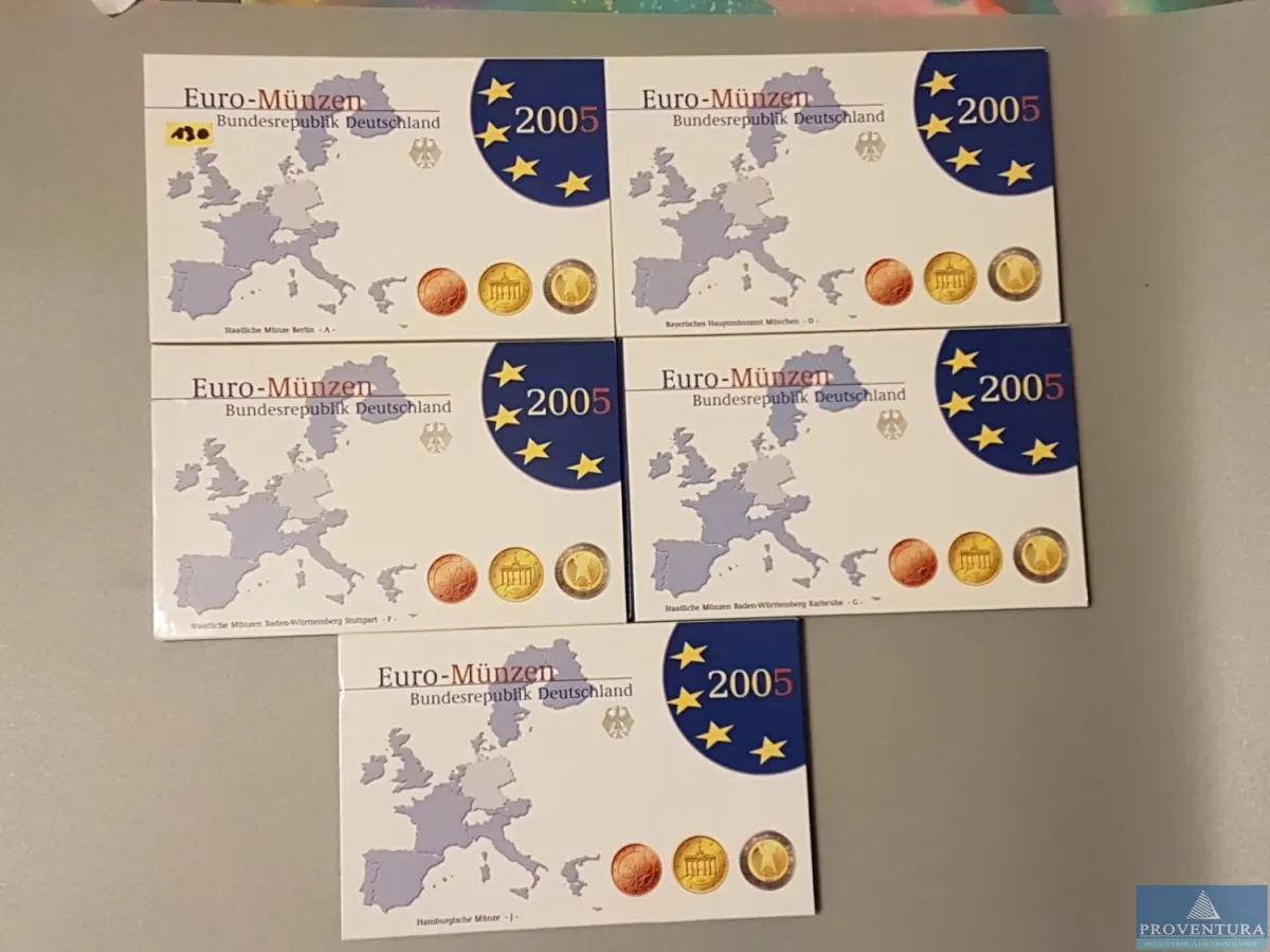 Euro-KMS Bundesrepublik Deutschland 2005 ADFGJ pp