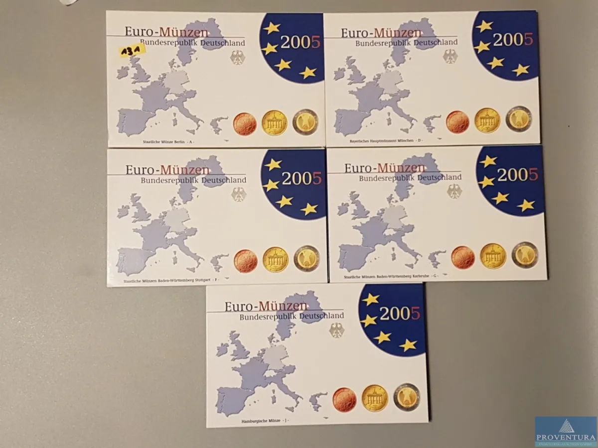 Euro-KMS Bundesrepublik Deutschland 2005 ADFGJ pp
