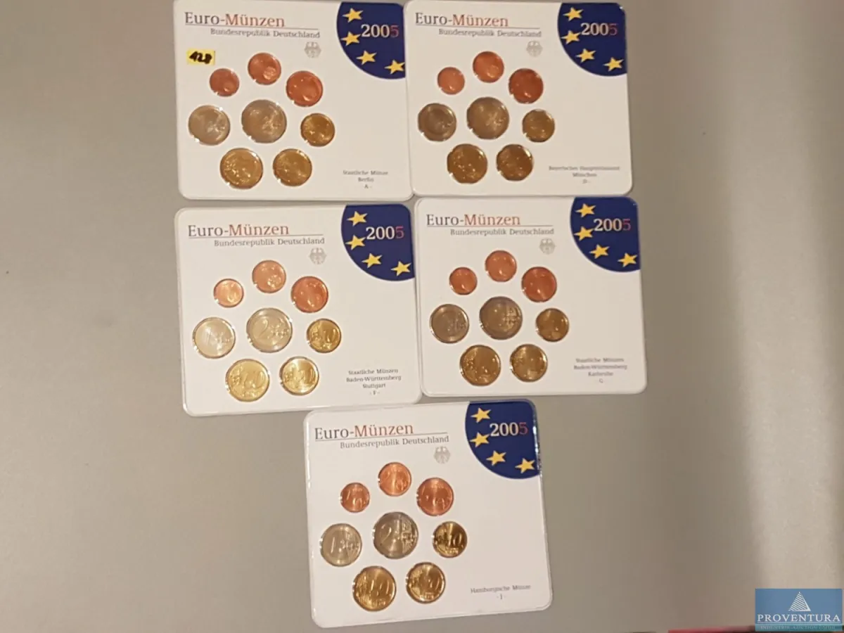 Euro-KMS Bundesrepublik Deutschland 2005 ADFGJ st