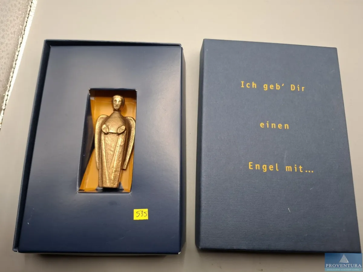 Geschenkset Bronze-Engel in der Box 106.70 gr Rauh