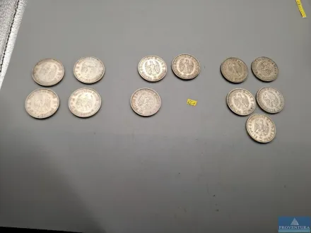 Silbermünzen Deutsches Reich 12x 5 Reichsmark Garn – RESALE