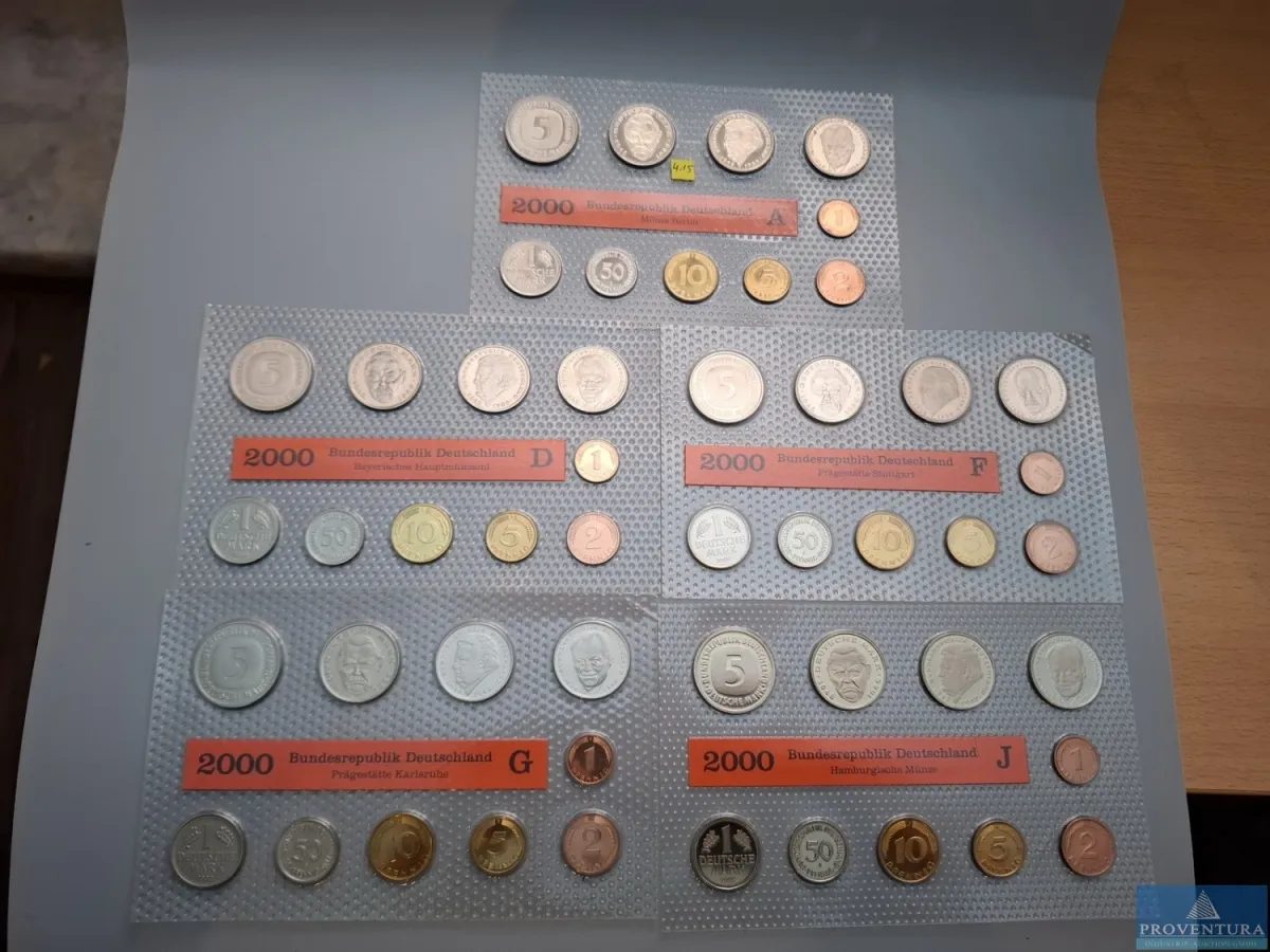 KMS Bundesrepublik Deutschland 2000 ADFGJ st 64.40