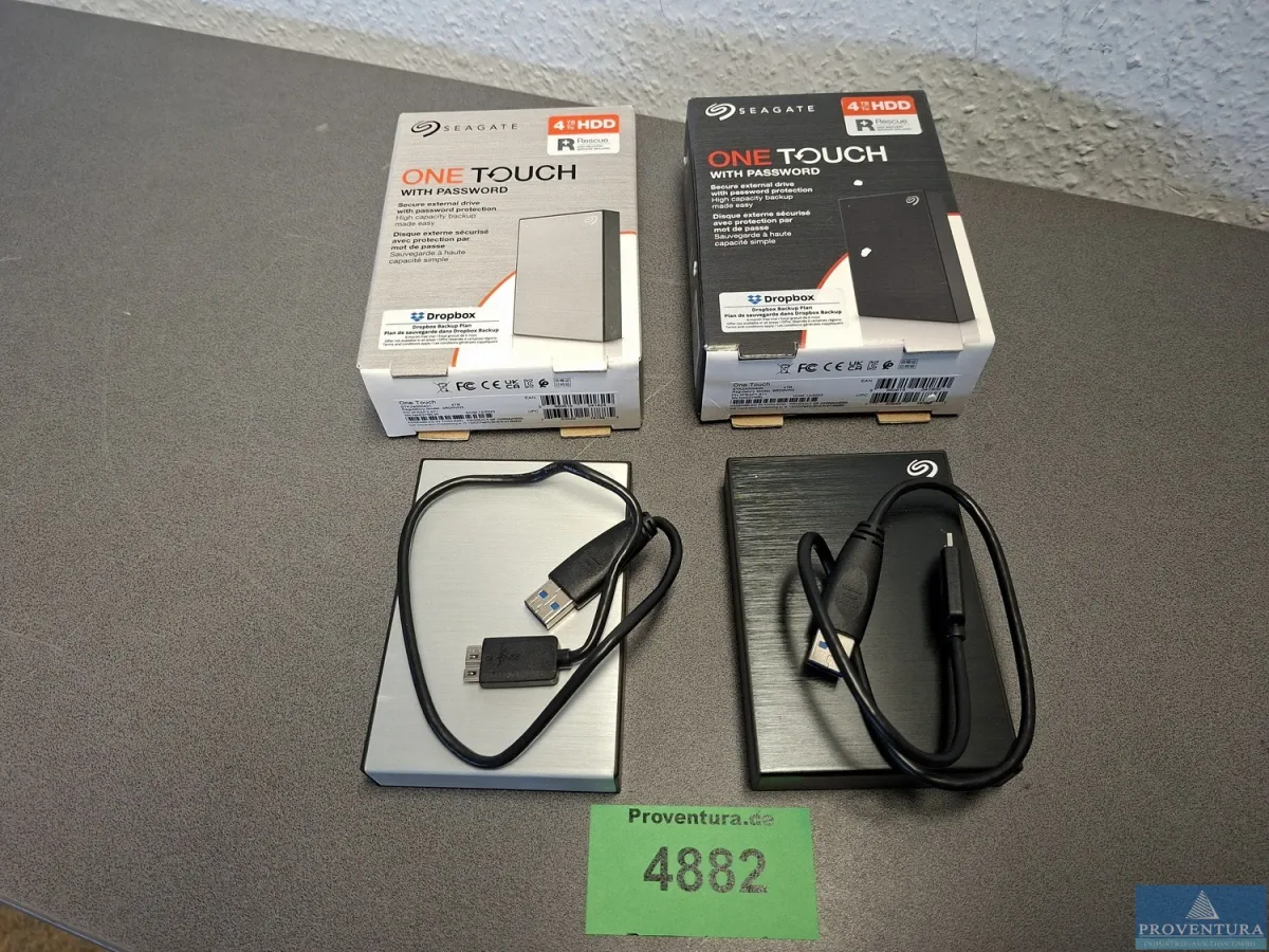 Externe HDD 1x SEAGATE One Touch 4 TB HDD und 1x S