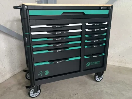Stahlgruppe SG23 professionell gefüllter Werkzeugwagen – RESALE