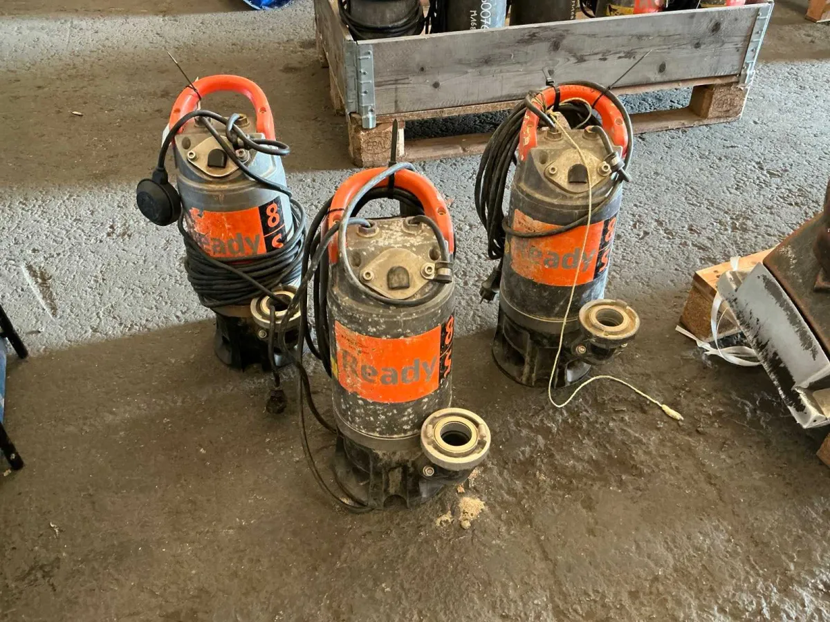 FLYGT - READY 8 S - Schmutzwasserpumpe (3x)