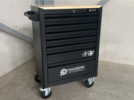 Stahlgruppe SG15 professionell gefüllter Werkzeugwagen – RESALE