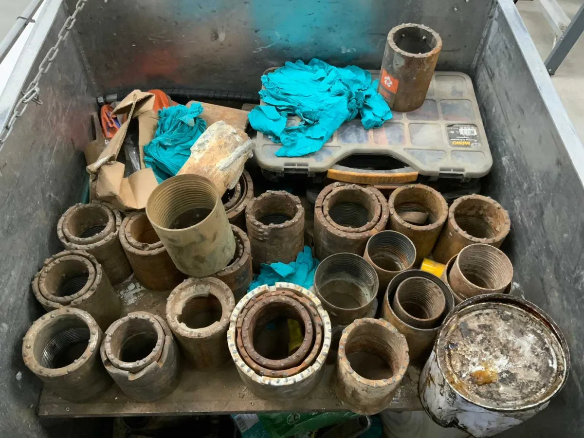 Lote de piezas de sinfín