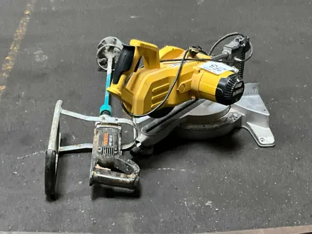 DeWalt / ProTool DW770-qs / MPX 1000 EQ Radial-Querschnitt-Kreissäge + Mörtelmischer – RESALE