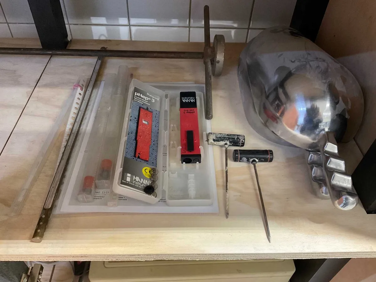 PH meter, pycnometer
