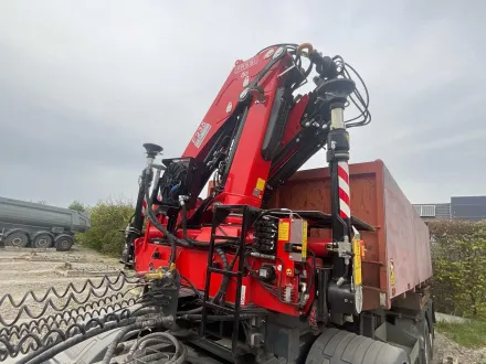 2025 Langedorf Kipper mit Fassi F235 /SK18/25 Kran – Sattelliegerkipper – RESALE