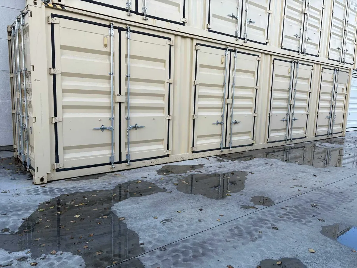 Dong Fang 40 Fuß High Cube Lagercontainer mit Seitentüren – Beige
