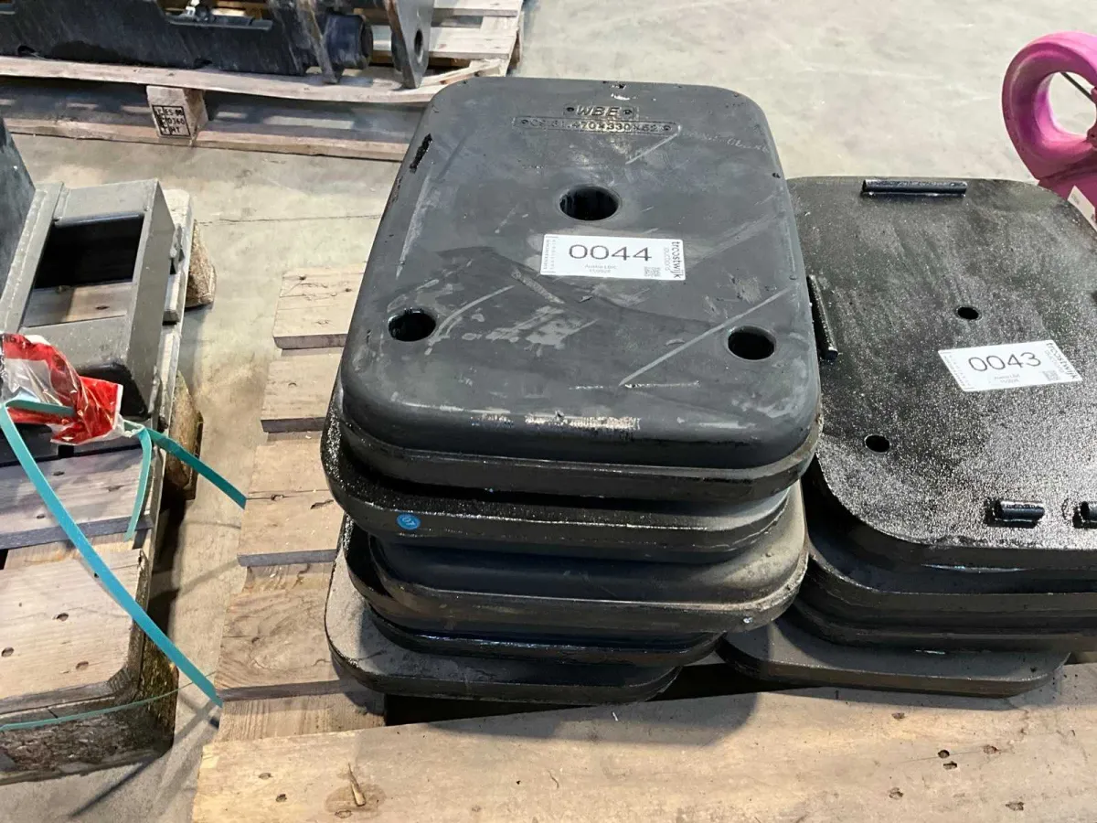 3CX / 4CX Gummi Abstützplatten für JCB Baggerlader (6x)